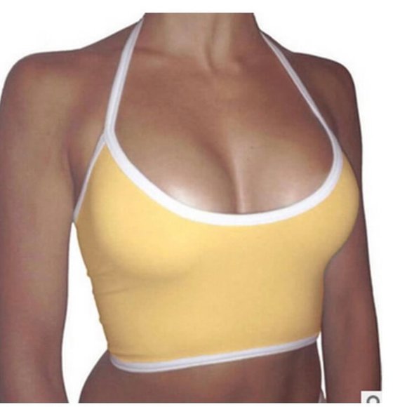 Yellow Halter Top - Picture 2 of 8